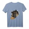 Niedliches Schäferhund-Gesicht im Schäferhund-Pyjama T-Shirt – Bequeme Hundemotive Mode für Schäferhund-Liebhaber