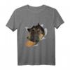 Niedliches Schäferhund-Gesicht im Schäferhund-Pyjama T-Shirt – Bequeme Hundemotive Mode für Schäferhund-Liebhaber