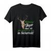 Jäger über 50 lustiges Sprüche Geschenk Jagd T-Shirt - Originelles Outfit für den Jägergeburtstag & Waldparty mit Hirschkopf-Design