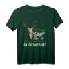 Jäger über 50 lustiges Sprüche Geschenk Jagd T-Shirt - Originelles Outfit für den Jägergeburtstag & Waldparty mit Hirschkopf-Design