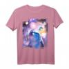 Galaxy Dolphin - Delfine im Weltraum T-Shirt mit klassischem Schnitt und doppeltem Saum für Meeres- und Weltraumfans
