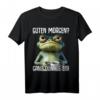 Guten Morgen? Ganz dünnes Eis! Lustiges Frosch Spruch T-Shirt für Morgenmuffel, Schichtarbeiter & Teenager – Witziges Geschenk für Humorliebhaber