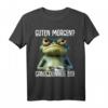 Guten Morgen? Ganz dünnes Eis! Lustiges Frosch Spruch T-Shirt für Morgenmuffel, Schichtarbeiter & Teenager – Witziges Geschenk für Humorliebhaber