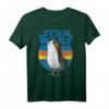 Star Wars Last Jedi Porg Retro Stripes Logo Graphic T-Shirt – Offiziell lizenziertes Star Wars Fan-Shirt
