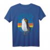 Star Wars Last Jedi Porg Retro Stripes Logo Graphic T-Shirt – Offiziell lizenziertes Star Wars Fan-Shirt