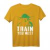 Star Wars Yoda Train You Must Two Tones Portrait T-Shirt - Offiziell lizenzierte Star Wars Kleidung für Fans