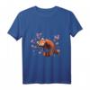 Vintage Red Panda T-Shirt mit Kirschblüten – Süßes Wasserfarben-Design für Tier- und Japan-Liebhaber