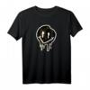 Cooles schwarz-goldenes Smiley-Gesicht T-Shirt – Lustiges Unisex Geschenk für Männer, Frauen & Kinder