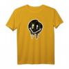 Cooles schwarz-goldenes Smiley-Gesicht T-Shirt – Lustiges Unisex Geschenk für Männer, Frauen & Kinder