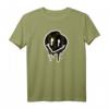 Cooles schwarz-goldenes Smiley-Gesicht T-Shirt – Lustiges Unisex Geschenk für Männer, Frauen & Kinder