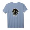 Cooles schwarz-goldenes Smiley-Gesicht T-Shirt – Lustiges Unisex Geschenk für Männer, Frauen & Kinder