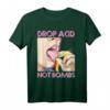 Drop Acid Not Bombs Techno Raver Breakcore Cybergrind T-Shirt – Das perfekte Festival-Outfit für Rave und Partyfans