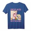 Drop Acid Not Bombs Techno Raver Breakcore Cybergrind T-Shirt – Das perfekte Festival-Outfit für Rave und Partyfans