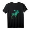 ELCH HERZSCHLAG EKG Skandinavisches Tierdesign T-Shirt – Perfektes Geschenk für Tier- und Naturliebhaber, Skandinavien-Fans