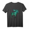 ELCH HERZSCHLAG EKG Skandinavisches Tierdesign T-Shirt – Perfektes Geschenk für Tier- und Naturliebhaber, Skandinavien-Fans