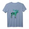 ELCH HERZSCHLAG EKG Skandinavisches Tierdesign T-Shirt – Perfektes Geschenk für Tier- und Naturliebhaber, Skandinavien-Fans