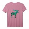 ELCH HERZSCHLAG EKG Skandinavisches Tierdesign T-Shirt – Perfektes Geschenk für Tier- und Naturliebhaber, Skandinavien-Fans