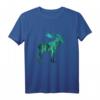 ELCH HERZSCHLAG EKG Skandinavisches Tierdesign T-Shirt – Perfektes Geschenk für Tier- und Naturliebhaber, Skandinavien-Fans