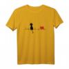Lustiges Katzen T-Shirt mit Herzschlag - Perfekt für Katzenliebhaber und Tierfreunde, die ihre Liebe zeigen möchten