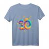 Buntes Batik T-Shirt mit Zahl 10 – Perfektes Geschenk zum Kindergeburtstag für Mädchen und Jungen