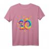 Buntes Batik T-Shirt mit Zahl 10 – Perfektes Geschenk zum Kindergeburtstag für Mädchen und Jungen