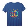 Buntes Batik T-Shirt mit Zahl 10 – Perfektes Geschenk zum Kindergeburtstag für Mädchen und Jungen