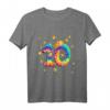 Buntes Batik T-Shirt mit Zahl 10 – Perfektes Geschenk zum Kindergeburtstag für Mädchen und Jungen