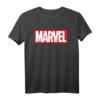 Marvel Klassisches Fettdruck Logo Grafik T-Shirt – Offiziell lizenzierte Marvel Bekleidung für Fans