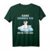 Ganz dünnes Eis mein Freund T-Shirt – Humorvolles Morgenmuffel Shirt mit Eisbär und Pinguin Design für Arbeit, Schlaf & Freunde
