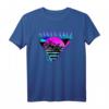 70er & 80er Jahre Santa Cruz California Strand T-Shirt mit Retro Sonnenuntergang - Perfekt für Sommerurlaub & Strandmode