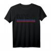 NASA Red Blue Stripe Minimal Logo Vintage Graphic T-Shirt - Offiziell lizenziertes Raumfahrt-Design