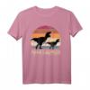 Papasaurus Rex Vater Dinosaurier T-Shirt - Lustiges Retro Dino Geschenk für Papa zum Vatertag, Geburtstag & Weihnachten, Partnerlook für Vater und Sohn