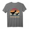 Papasaurus Rex Vater Dinosaurier T-Shirt - Lustiges Retro Dino Geschenk für Papa zum Vatertag, Geburtstag & Weihnachten, Partnerlook für Vater und Sohn