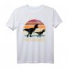 Papasaurus Rex Vater Dinosaurier T-Shirt - Lustiges Retro Dino Geschenk für Papa zum Vatertag, Geburtstag & Weihnachten, Partnerlook für Vater und Sohn