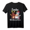 Frohe Weihnachten Einhorn Rentier T-Shirt - Perfekt für Heiligabend, Weihnachtszeit & festliche Stimmung