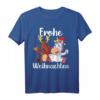 Frohe Weihnachten Einhorn Rentier T-Shirt - Perfekt für Heiligabend, Weihnachtszeit & festliche Stimmung