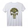Marvel The Punisher Camo Skull Symbol Graphic T-Shirt - Lizenzierte Marvel Fanbekleidung für Superhelden- und Comic-Fans
