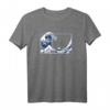 The Great Fibonacci Wave T-Shirt – Geometrisches Design mit japanischer Welle, Fibonacci und Spiralmustern für Wissenschafts- und Kunstliebhaber
