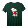 HapKitten T-Shirt für Männer mit Valentine Snoopy Liebe - Offiziell lizenziertes Graphic Artwork