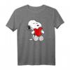 HapKitten T-Shirt für Männer mit Valentine Snoopy Liebe - Offiziell lizenziertes Graphic Artwork