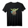 Star Wars The Mandalorian Grogu Blue Macaron T-Shirt - Official The Child Merchandise for Men, Women, Boys & Girls