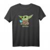 Star Wars The Mandalorian Grogu Blue Macaron T-Shirt - Official The Child Merchandise for Men, Women, Boys & Girls