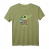 Star Wars The Mandalorian Grogu Blue Macaron T-Shirt - Official The Child Merchandise for Men, Women, Boys & Girls