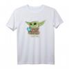 Star Wars The Mandalorian Grogu Blue Macaron T-Shirt - Official The Child Merchandise for Men, Women, Boys & Girls