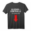 Alkoholkontrolle - Bitte hier blasen T-Shirt für JGA, Mallorca und Mannschaftstour – Lustiges Party-Shirt für Urlaub und Feierlichkeiten