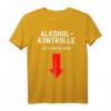 Alkoholkontrolle - Bitte hier blasen T-Shirt für JGA, Mallorca und Mannschaftstour – Lustiges Party-Shirt für Urlaub und Feierlichkeiten