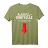 Alkoholkontrolle - Bitte hier blasen T-Shirt für JGA, Mallorca und Mannschaftstour – Lustiges Party-Shirt für Urlaub und Feierlichkeiten