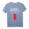 Alkoholkontrolle - Bitte hier blasen T-Shirt für JGA, Mallorca und Mannschaftstour – Lustiges Party-Shirt für Urlaub und Feierlichkeiten