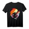 My Little Pony Rainbow Dash Big Face T-Shirt – Offiziell lizenziertes Fan-Shirt für Kinder und Erwachsene als Geschenk