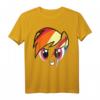 My Little Pony Rainbow Dash Big Face T-Shirt – Offiziell lizenziertes Fan-Shirt für Kinder und Erwachsene als Geschenk
